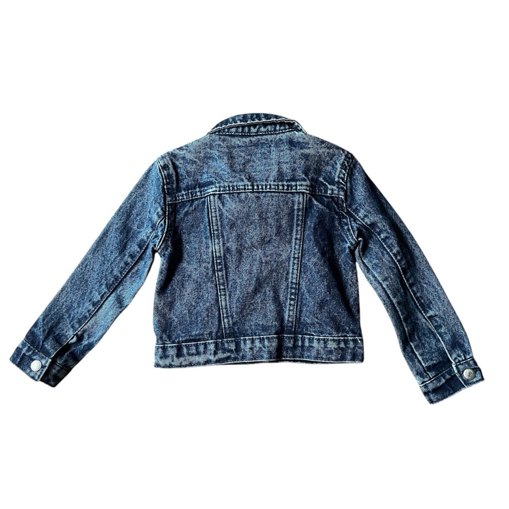 NWT Levi's Toddler Boys Girls Blue Denim Jacket 3T Classic Black Leather Label - Picture 2 of 6